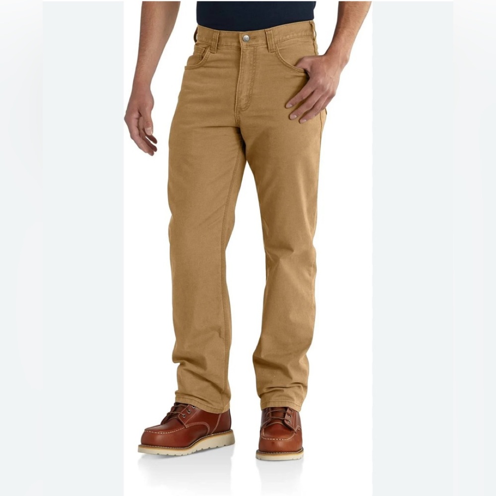 Carhartt rugged flex relaxed fit canvas 5- pocket work pants 34x 30